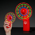 5 Day Custom LED Red Promotional Light Up Mini Fan